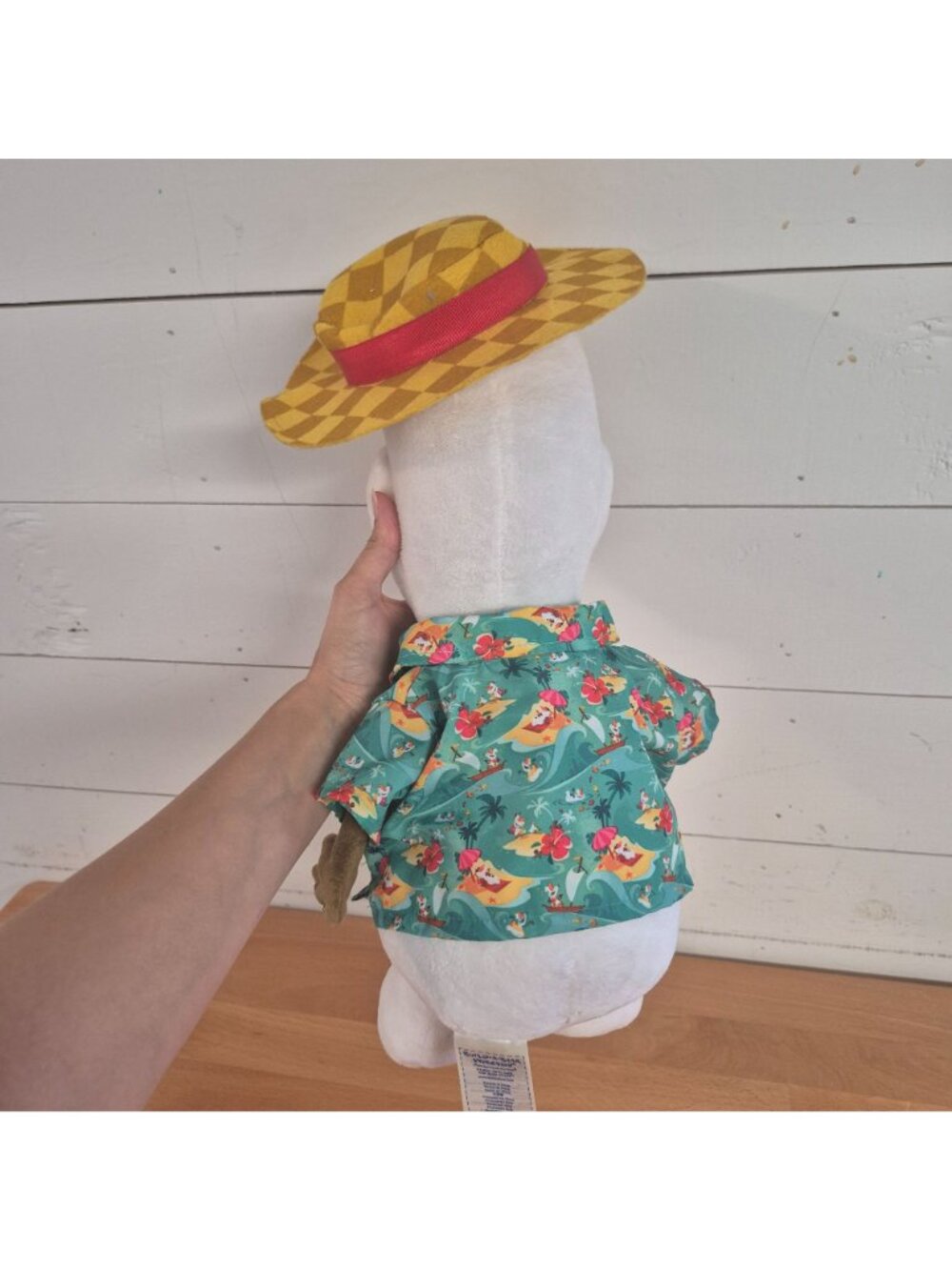 Build a Bear Disney Olaf Plush Toy With Hawaiian Shirt & Checkered Hat 13" Tall - Picture 6 of 8